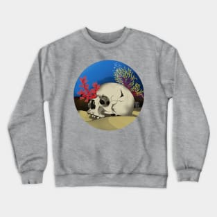 Coral skull Crewneck Sweatshirt